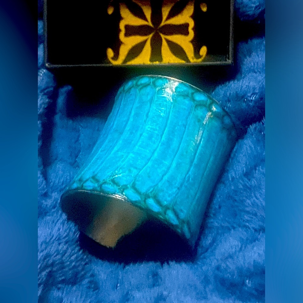 Rare turquoise Rustic Cuff